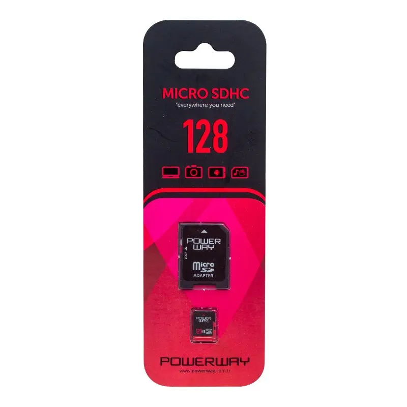 POWERWAY PWR-128 128 GB MICRO SD MEMORY CARD (CLASS 10)