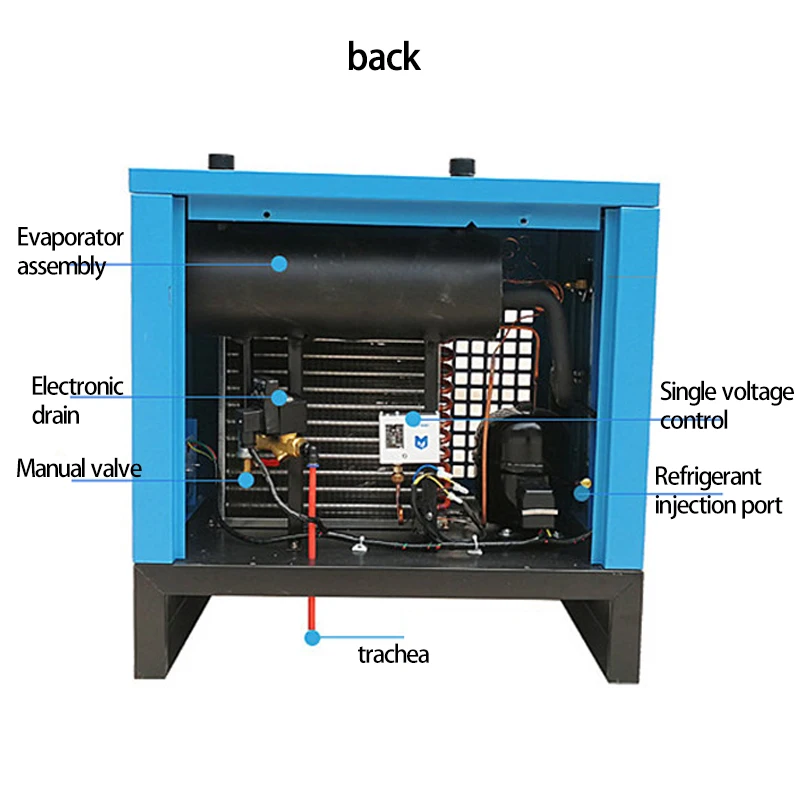 Refrigeration Dryer 1.5 Cubic Meters With Filter Air Compressor Compressed Air Cold Dryer Drying Equipment Air Compressor