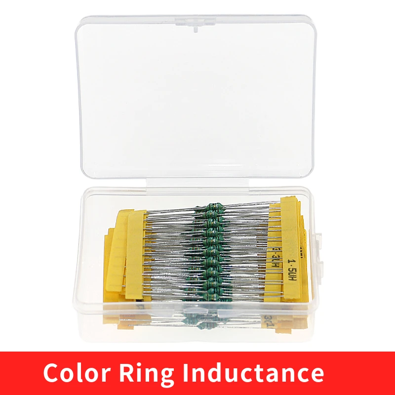 

20Values 0307 Inductor Assorted Kit 1uH-4.7MH 1/4W Color Ring Inductance 1UH 2.2UH 4.7UH 6.8UH 220UH 47UH 1MH Inductors Set