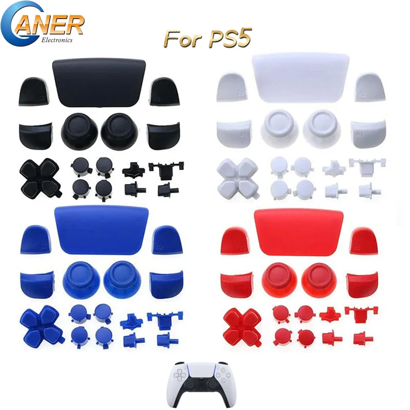 مجموعة أزرار كاملة ل PS5 المقود Dpad R1 L1 R2 L2 اتجاه مفتاح أزرار ABXY الزناد زر غطاء تغليف لسوني Playstion 5 PS5