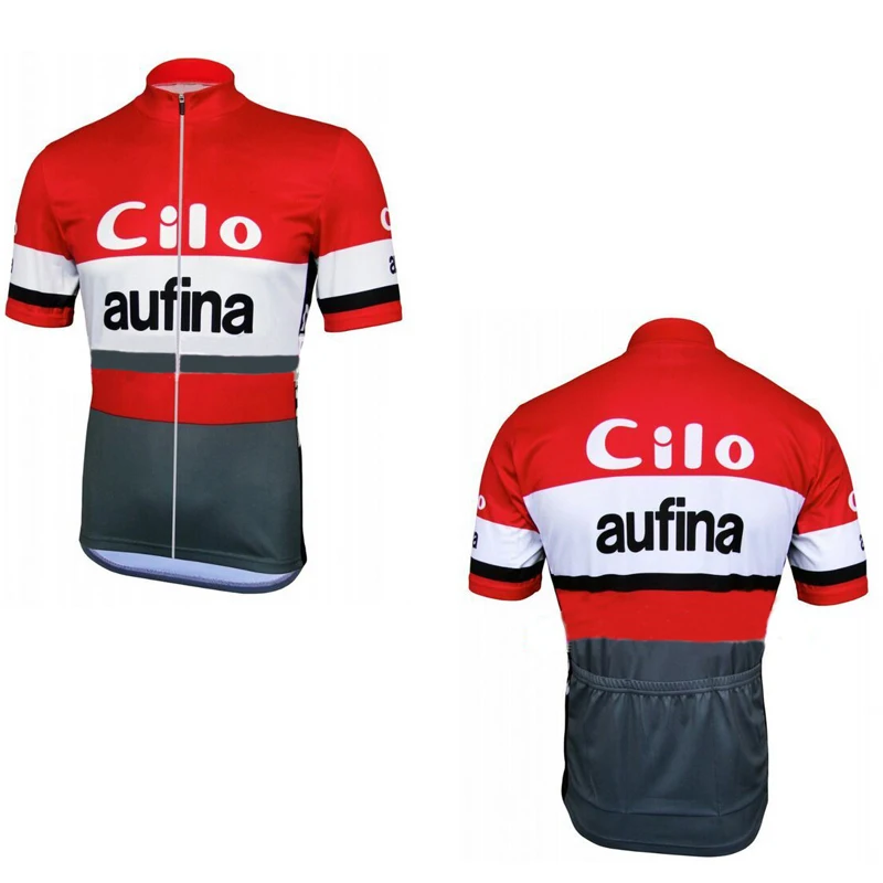 Cilo aufina TEAM Retro Classic Cycling Jerseys Racing Bicycle Summer Short Sleeve Ropa Ciclismo Clothing Maillot