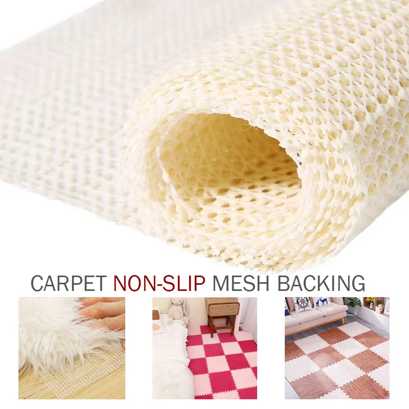 

PVC Carpets Non Slip Rug Pad Carpet Multi Purpose Anti-Skid Base Fabric Mat Grippers Floor Protection Underlay Runner Gripper