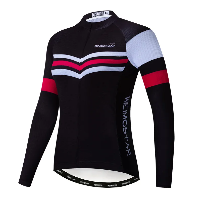 Weimostar Autumn Women Cycling Jersey Long Sleeve Spring Bicycle Cycling Clothing Pro Team Bike Jacket Road Female Cycling Top