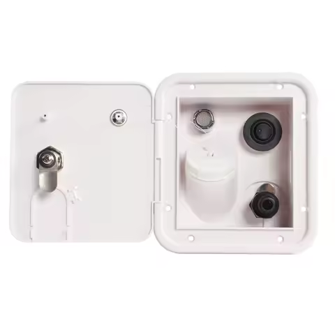 TYTXRV RV Caravan Easy to Install RV Water Filler Accessories Multi-function Gravity Caravan Square Hatch Cover Gravity Inlet
