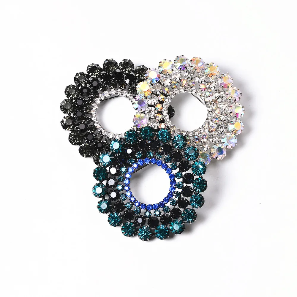 CORUIXI Garland Brooch Austrian Colored Crystal Round Jewelry Factory Wholesale Prom Party Wedding Accessories HP086