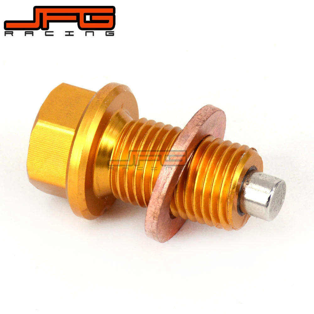 

JFG CNC Billet Aluminum Frame Magnetic Oil Drain Plug Bolt Fit For DRZ400 E/S/SM DRZ400S DRZ400E DRZ400SM 2000-2015 Motocross