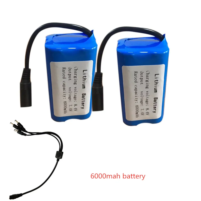 2011-5 H18 C18 Remote Control Fishing Bait Boat Spare Parts 7.4V 6000mAh/12000mAh Battery/Motor/Charger/3-To-1 Cable Accessory