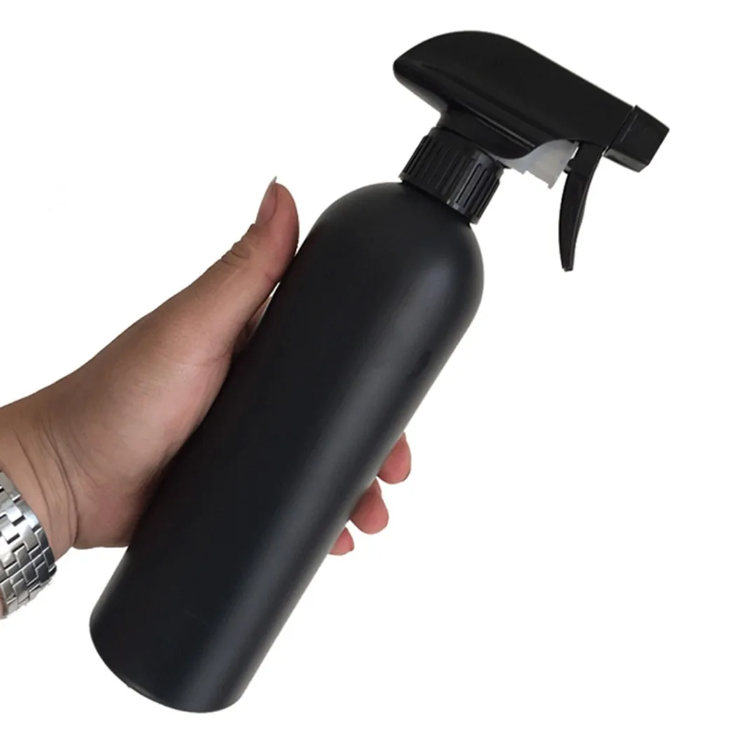 Spray para cabeleireiro, 500ml, ferramentas para salão de beleza, barbeiro, preto, recarregável, pulverizador, dispensador de álcool, jardinagem,