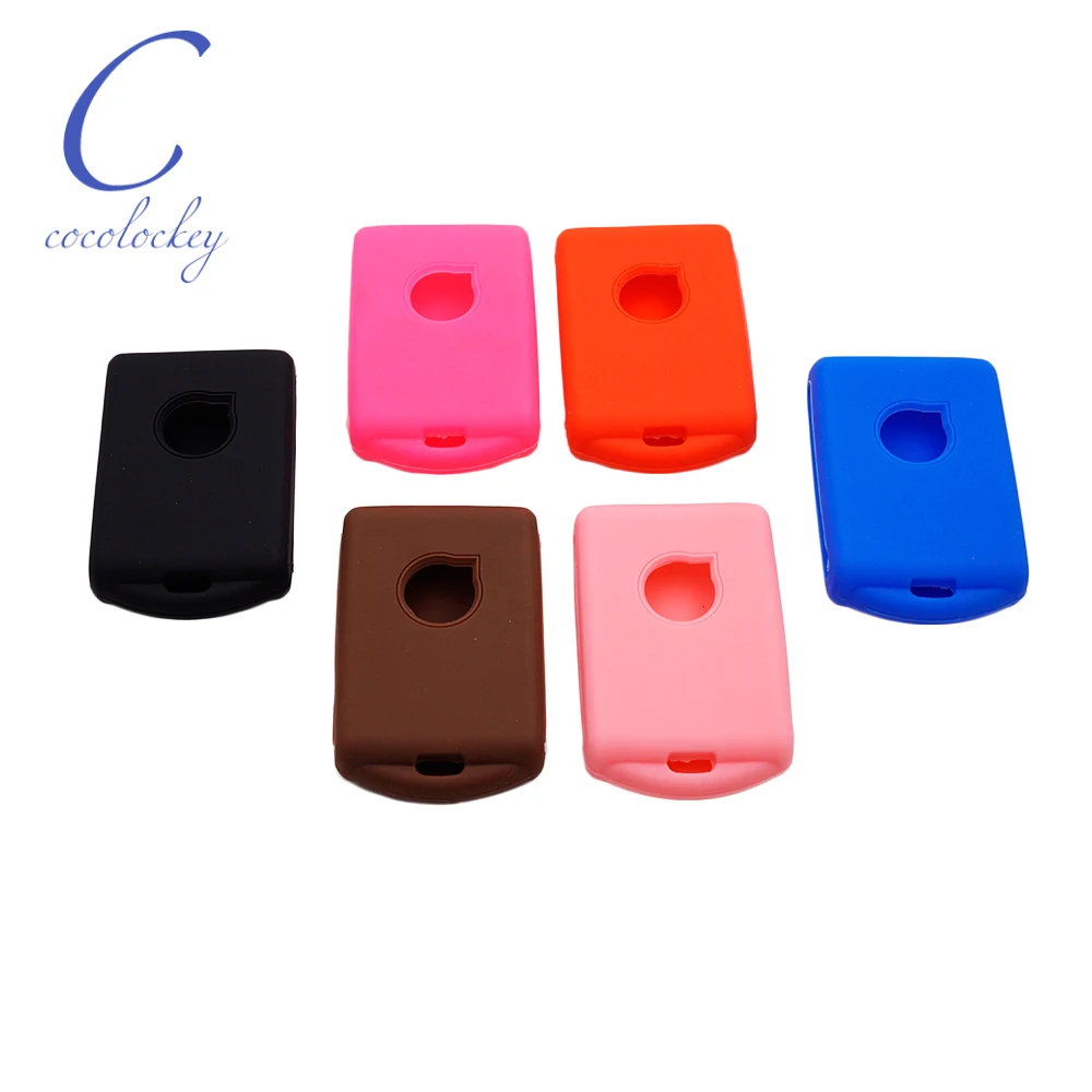 

Cocolockey 4Buttons Silicone Car Rubber Key Cover Shell Fob Fit for VOLVO S90 XC60 XC90 VX90 2016-2018 Smart Keyless Car Styling