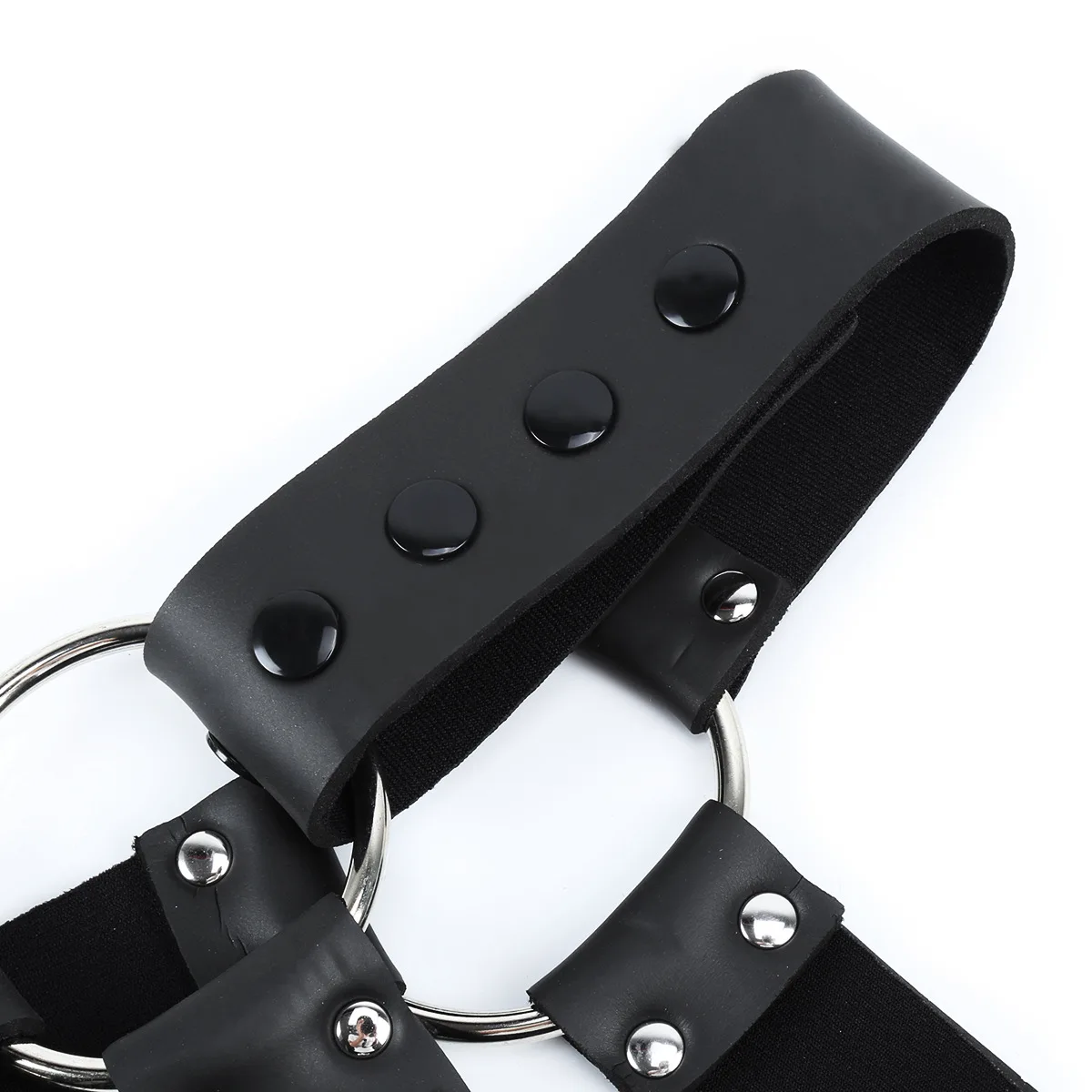 BDSM PU Leather regulowane Body do Bondage bielizna w klatce piersiowej fetysz mężczyźni uprząż uprząż pas erotyczne Gay Clubwear