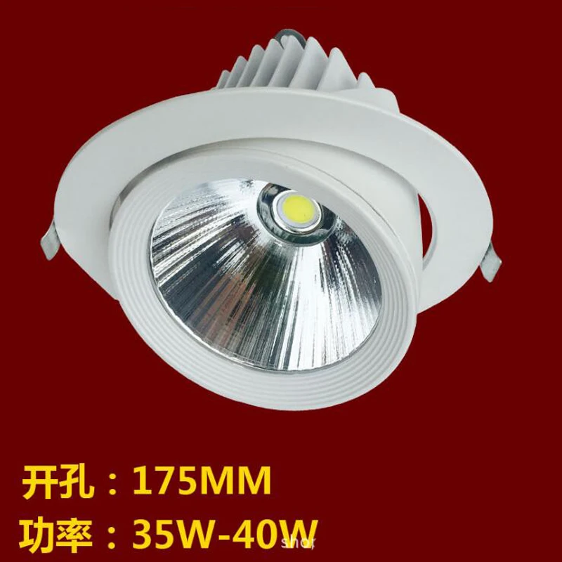 18pcs/lot 25w 30w Ceiling DownLight Adjustable Gimable Rotation Lampada Recessed Led Downlight COB LED Spot Lamp Ac85-265V