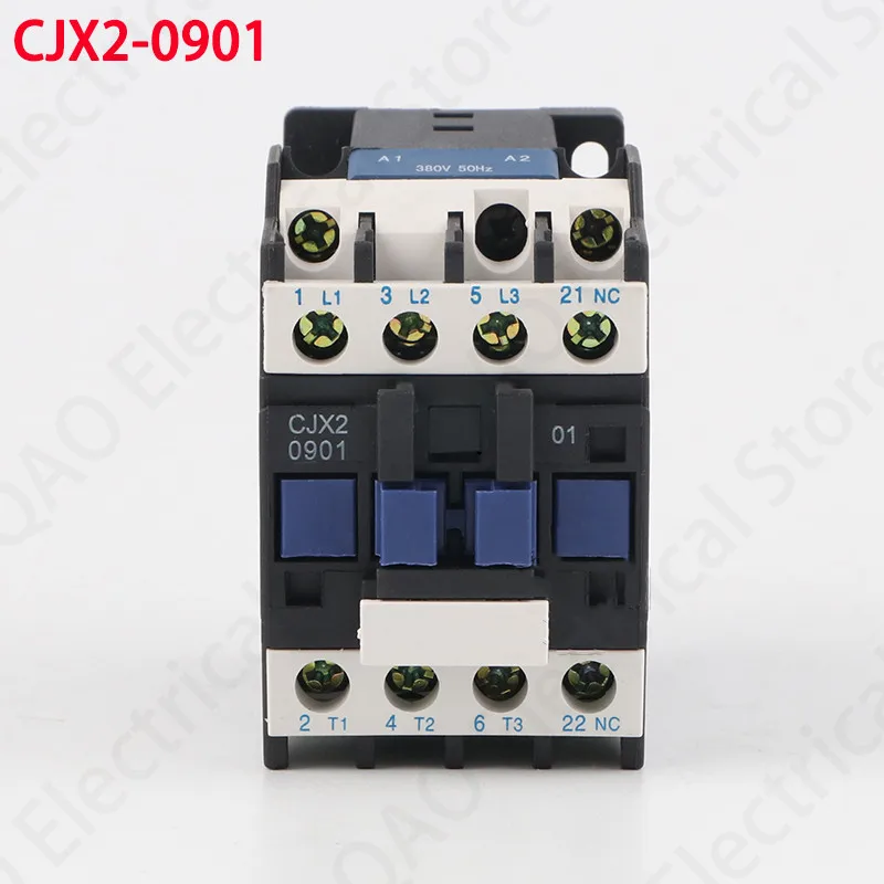 

CJX2-0901 LC-0901 660V 9A 3 Poles 3P+N NC DIN Rail AC Contactor AC 24V 36V 110V 220V 380V Coil Factory Online Wholesale