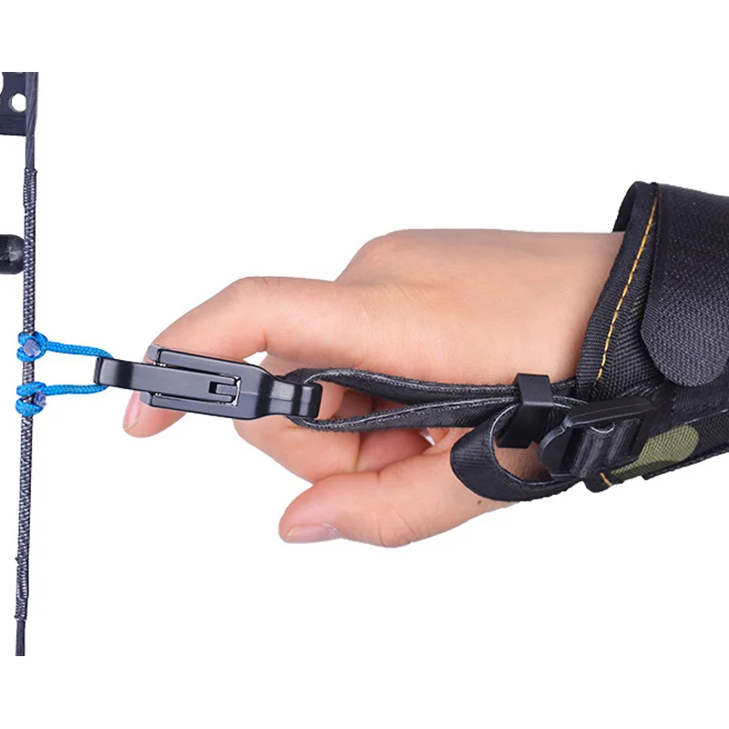 Archery Compound Bow Caliper Release Aid Trigger Camo Wrist Strap Hunting Archery Tool accessories