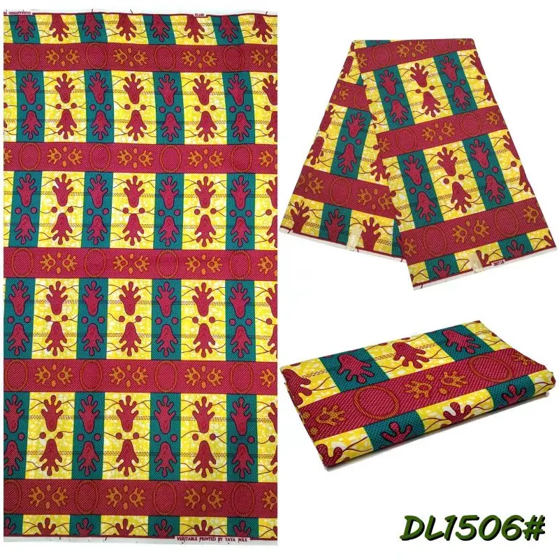 2021 Latest Arrivals Ankara Real Wax African Fabric Guarantee Pure Polyester Print Veritable