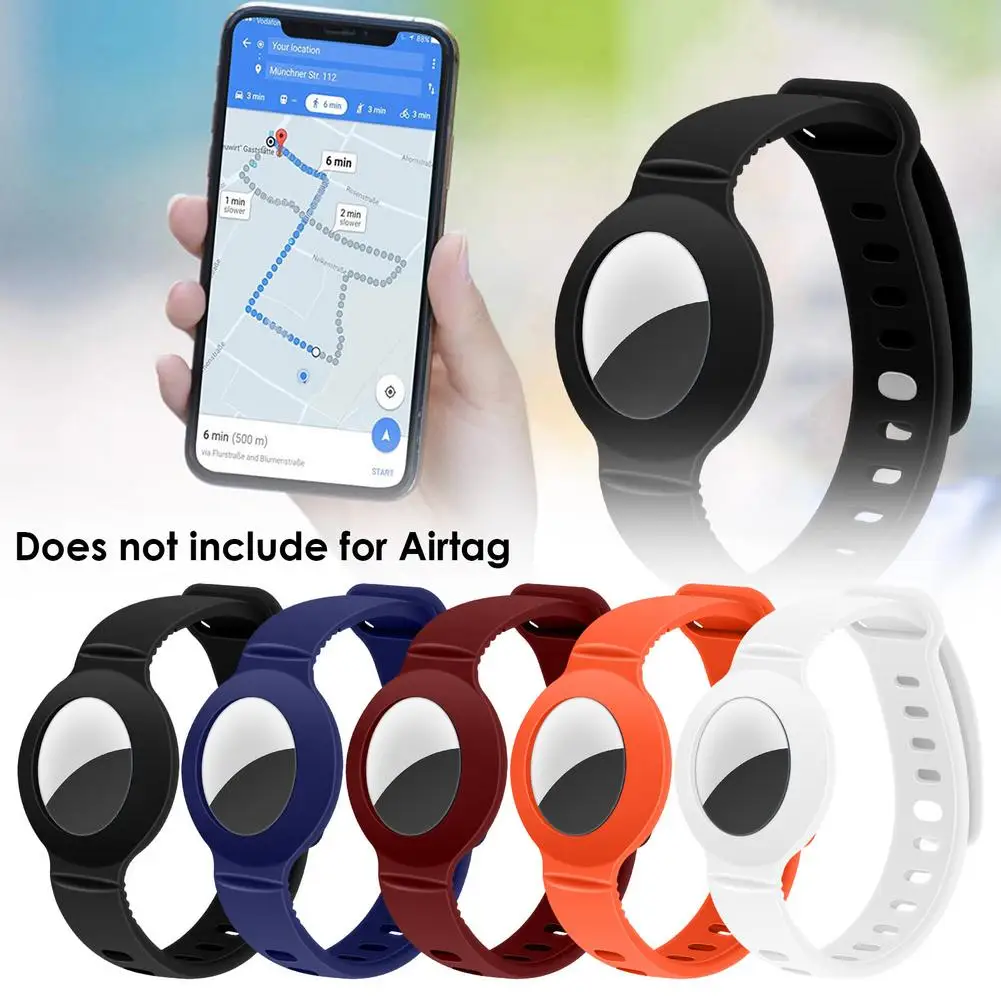 Soft ซิลิโคนสำหรับ Apple AirTags สายคล้อง Anti-Scratch สัตว์เลี้ยง Collar แหวนป้องกันสำหรับ AirTags นาฬิกาผิว