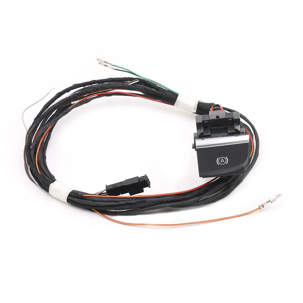 

Hill Hold / Auto Hold Switch & Wire Cable Harness For Audi A3 8V White backlight button LHD