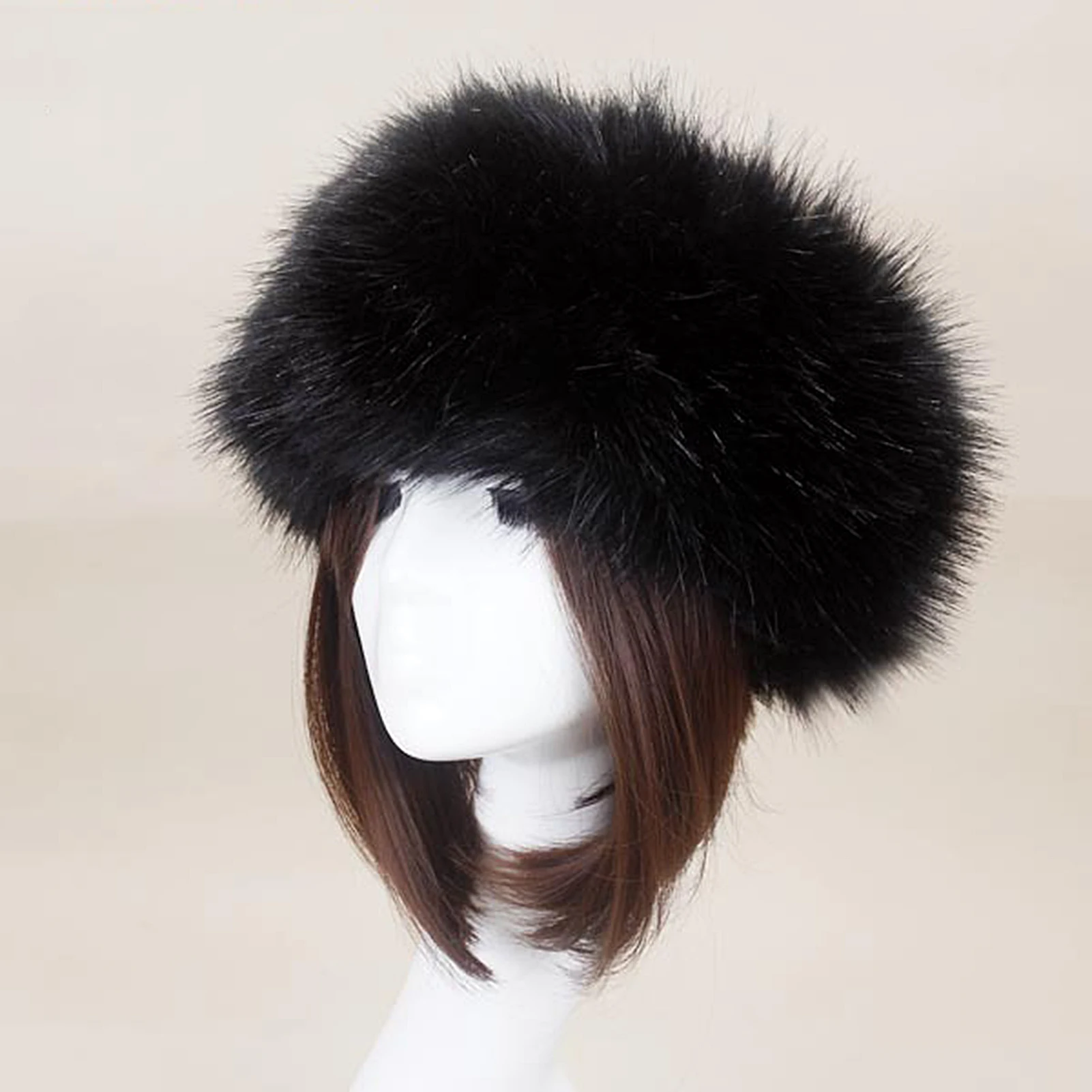 Winter Women Faux Fox Fur Hat Thick Furry Warm Beanies Hat Plush Russian Thick Fluffy Bomber Caps Female Cold-proof Snow Ski Cap