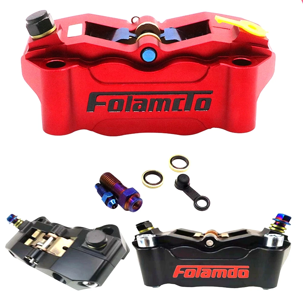 

Universal 100mm Folamdo Motorcycle front/rear Brake Caliper 32mm*4 pistons For Honda Yamaha Kawasaki Suzuki Accessories Modify