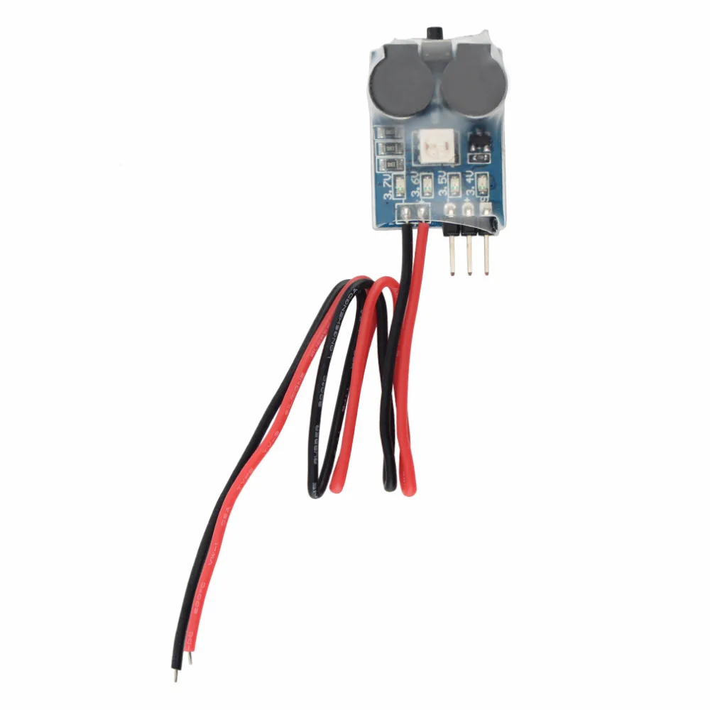 جهاز قياس الجهد الكهربائي لبطارية ليبو RC من 2-6S جهاز اختبار 3 في 1 جهاز إنذار فقدان الإشارة وطائرة مكتشف وفولطية منخفضة