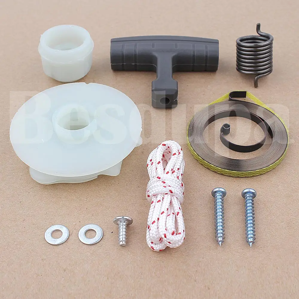 ارنا 137 142 240 235 236 Chainsaw کے لیے Recoil Starter Pulley Spring Rope Kit 530071966 , 530021180 , 530059677 , 530 04 20-95