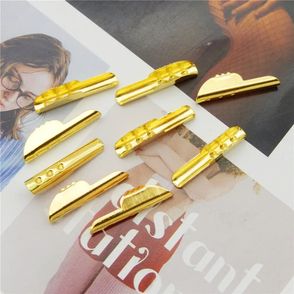 50PCS Metal Barbs Metal Ends Jewelry For Making Barbed Cords Findings Gold Color Handmade Crafts Accessory Wholesale