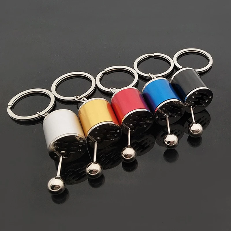 1pc Creative Free Shift Keyring Turbo Keychains Alloy Cars Gear Head Key Chain Wave Box Ornaments Punk Keyring for Men Dad Gifts