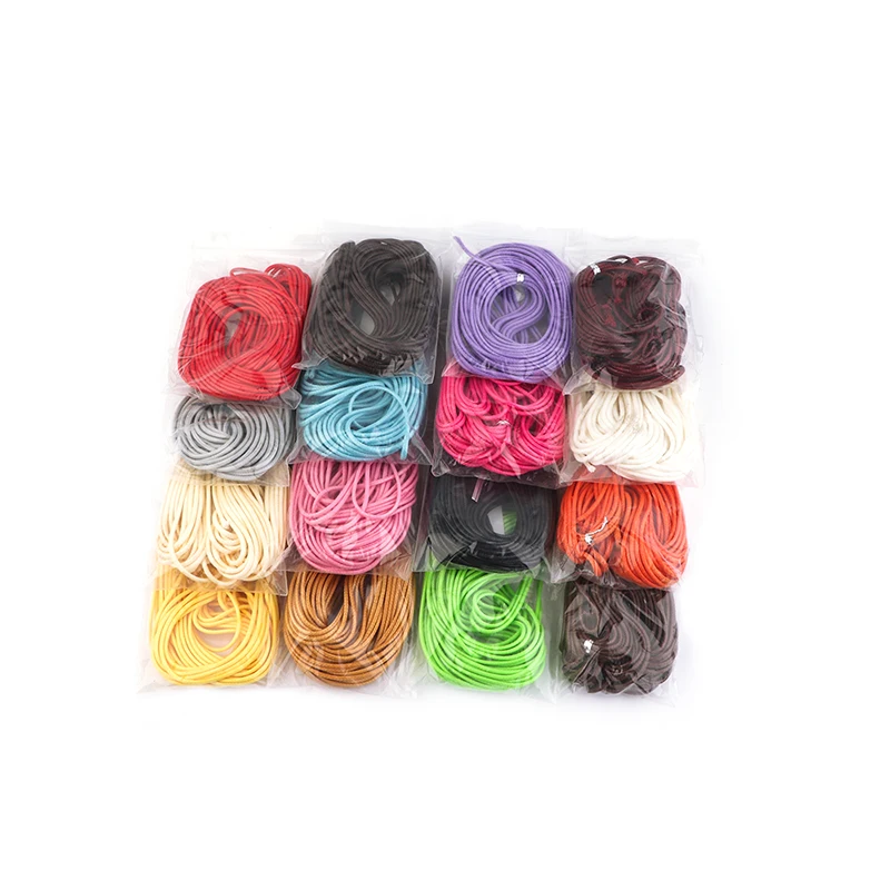 10m/Lot PU Leather Rope Waxed Cord Cotton Thread String Strap Necklace Rope For Jewelry Making DIY Bracelet Supplies Wholesale