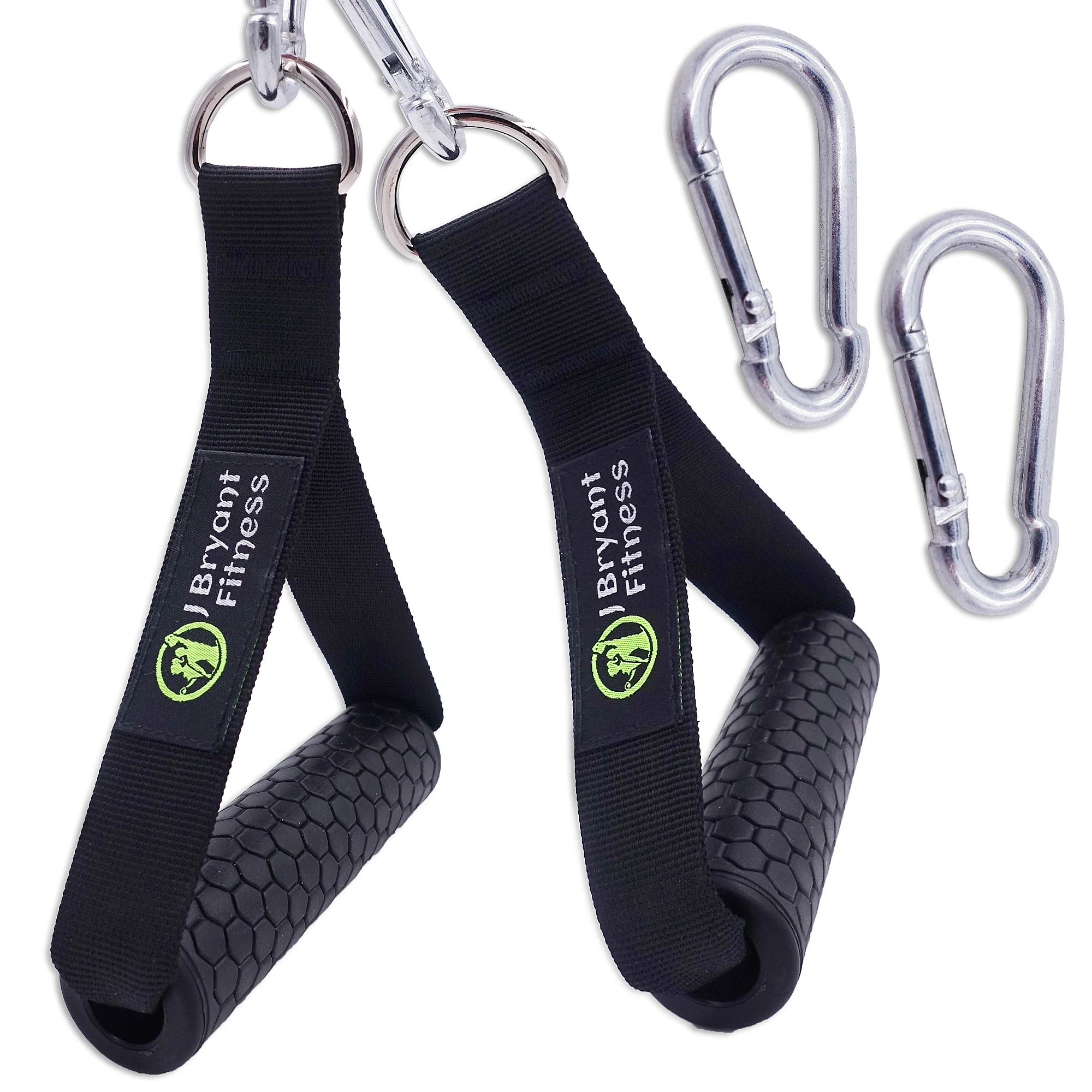 1 paar Turnhalle Widerstand Bands Griffe Anti-slip Griff Starke Nylon Gurtband Fitness Heavy Duty Kabel Maschine Workout Ausrüstung