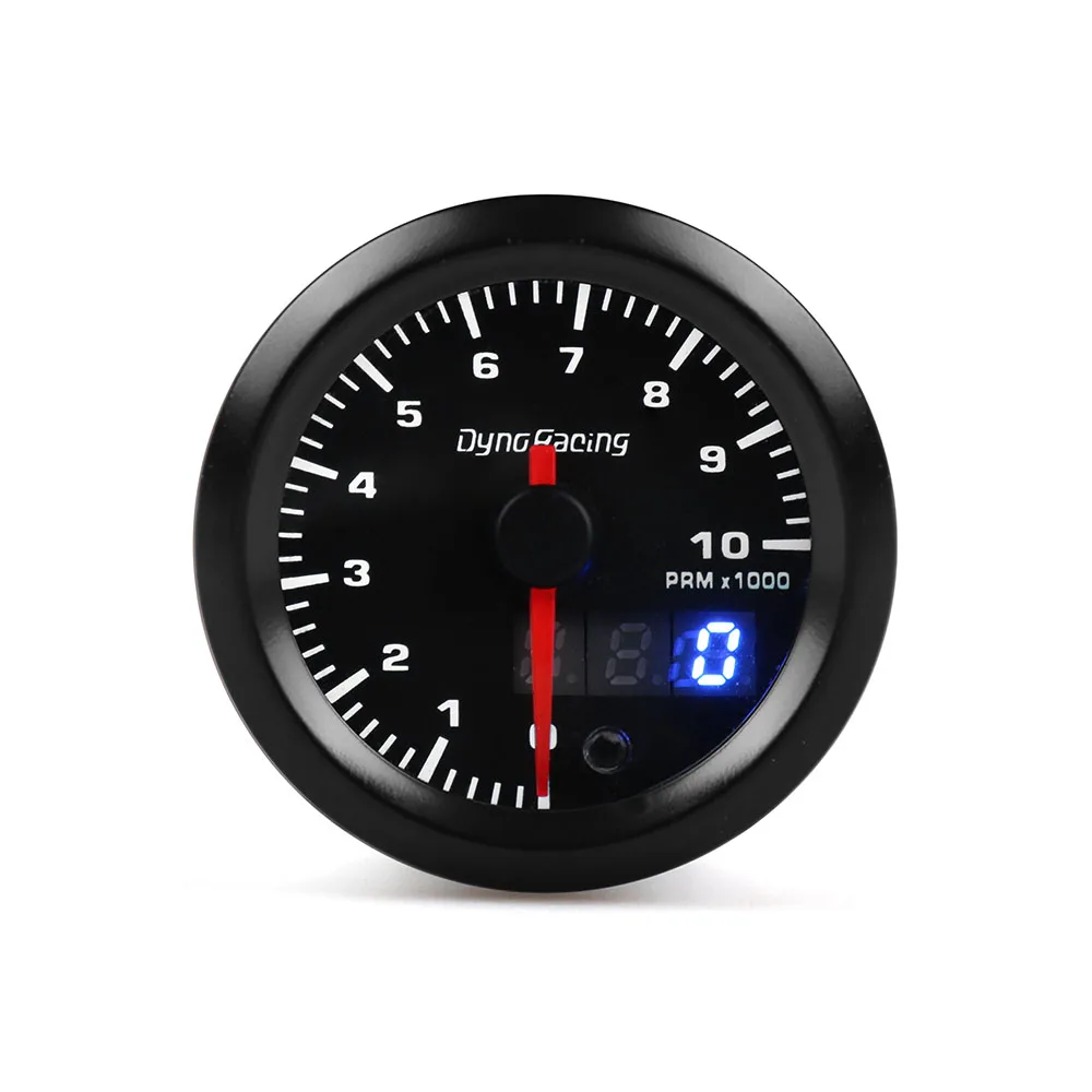2 "52mm 7 Kleuren LED Dual Display Boost gauge watertemperatuur olietemperatuur oliedruk Voltmeter luchtbrandstofverhouding EGT Toerenteller Auto Gauge - afbeelding 1