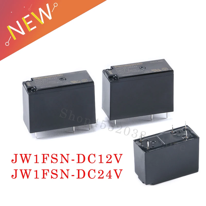 5PCS/lot dc 12v 24v 10A Relay JW1FSN-DC12V JW1FSN-DC24V AJW4211 AJW4212 5PIN