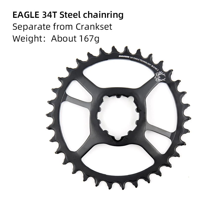 SRAM 12S 12 Speed NX SX EAGLE Chainring 30T 32T 34T 38T Steel Chain Wheel separate from crankset 6mm 3mm offset BOOST