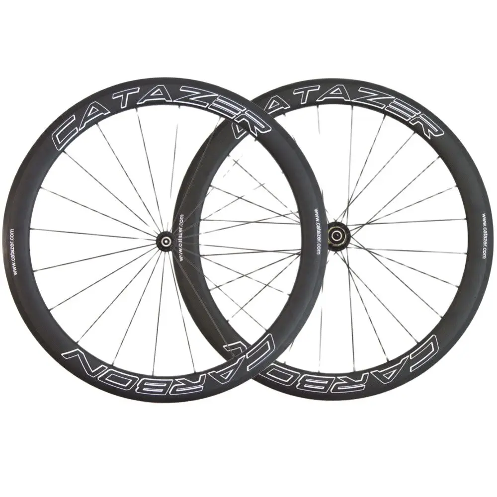 

50mm clincher Full Carbon Fiber Road Bike Wheelset Carbon Hubs UD/3K/12K Carbon with OEM ODM 25x50mm Super light Bicycle wheels