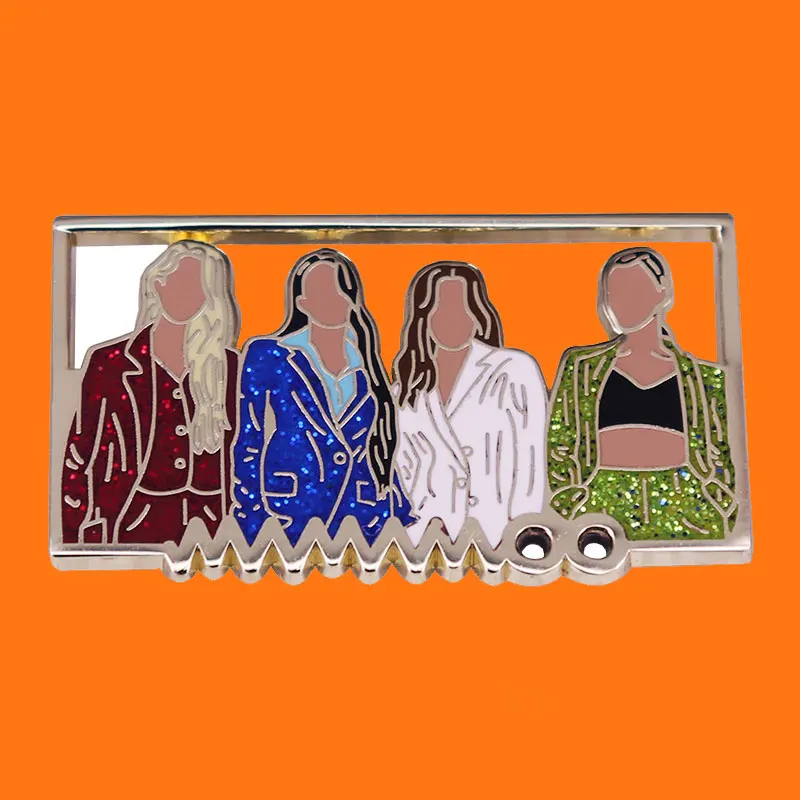 Korea MAMAMOO Cartoon Metal Brooch Music Enamel Pins Send Friend Fans Boutique Medal Gift Creativity Badges