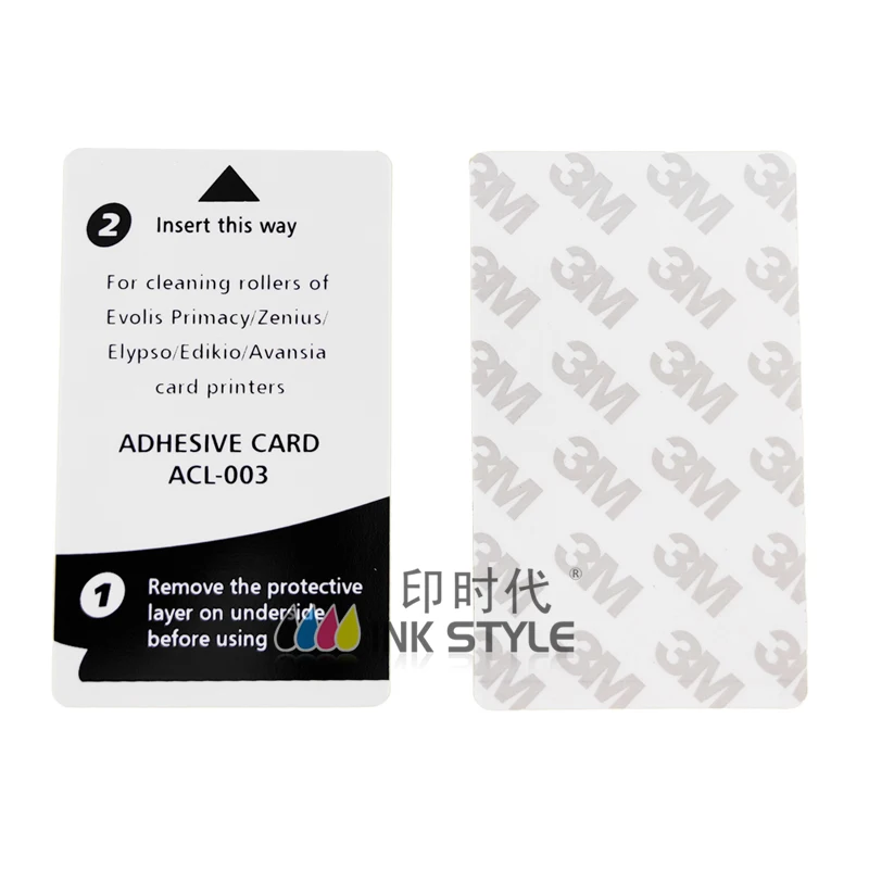 For Evolis ACL003 Adhesive Cleaning Cards 50pcs for Primacy Zenius Printer