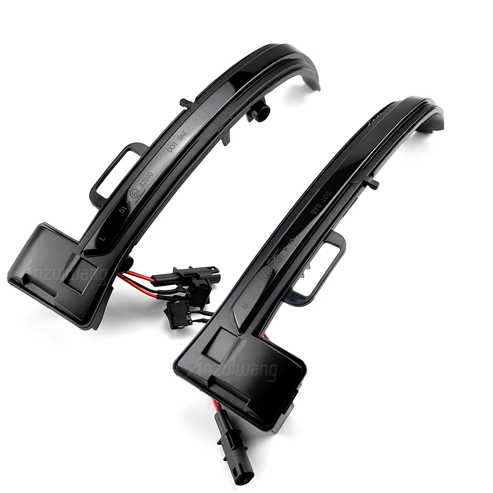 

2X Smoke LED Dynamic Mirror Blinker Light Turn Signal Lamp Amber light For Peugeot 308 2013-2019