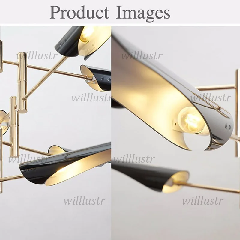 Modern Iron Pendant Light Rotary Airplane Suspension Lamp Hotel Restaurant Living Room Lounge Hall Hanging Ceiling Chandelier