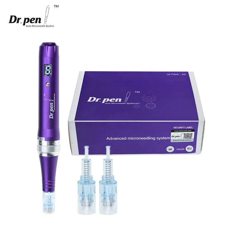 Authentic dr. caneta ultima x5 sem fio micronedeling caneta mesotherapy aparelho para facial e máquina de cuidados com o corpo