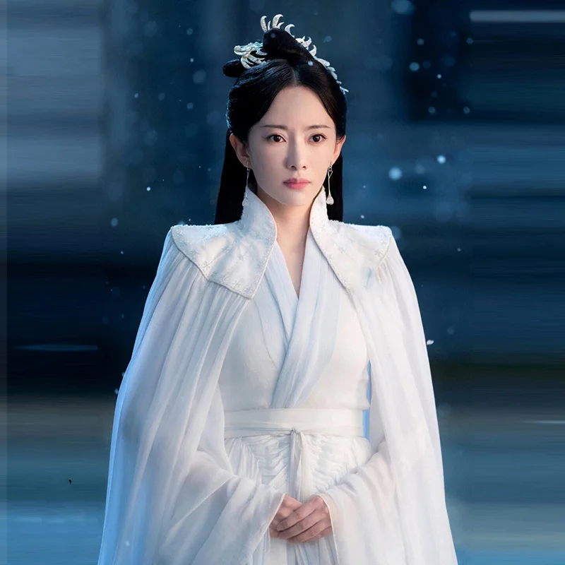 Multiple Designs Female Immortal Fairy Costume for Drama Ancient Love Poetry Actress Zhou Dongyu Princess Hanfu Stage Outfit