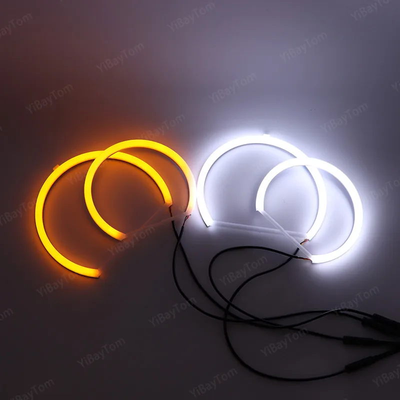 High Quality Bright SMD Cotton Light Switchback LED Angel Eye Ring DRL Kit For BMW X5 E53 Facelift 2004-2006 Accessories