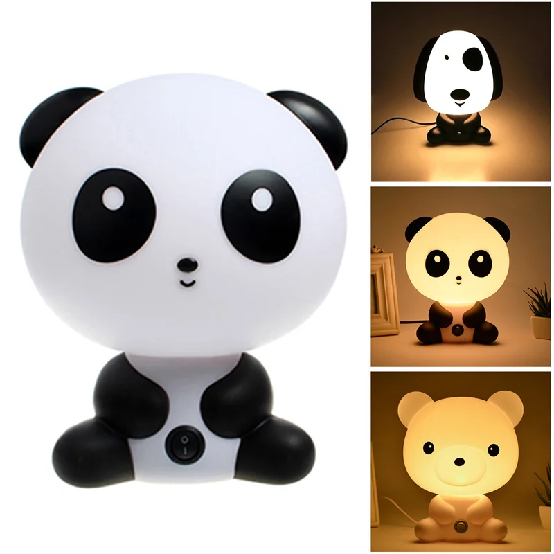 

LED light Night Sleeping Lamp Baby Room Panda/Rabbit/Dog/Bear Cartoon Light Kids Bed Decoration Lamp For Kids Baby Night Light