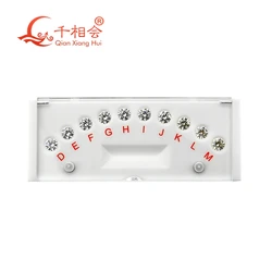 4Cs  Refer to the GIA Diamond  standard color grade  CZ Master Stone round  laser cubic zirconia stone tester tools