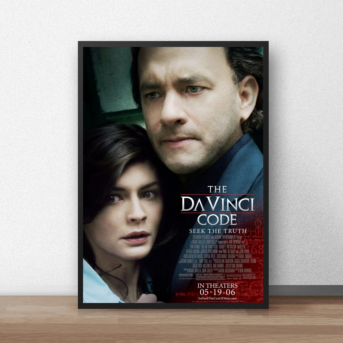 The Da Vinci Code Movie Poster Canvas Art Print Home Decoration Wall Painting ( No Frame )