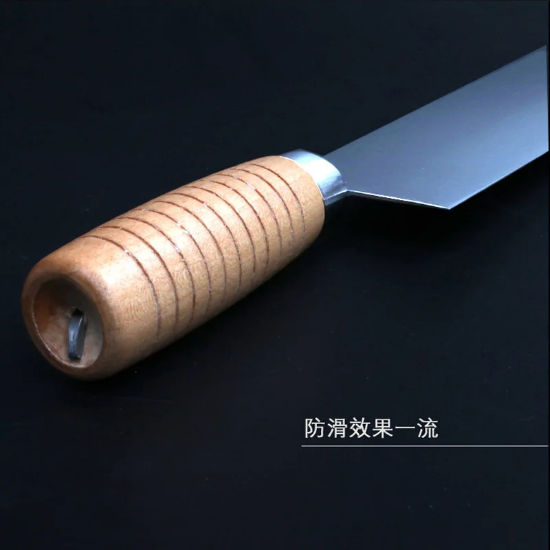 Peking Roast Duck Slicing Knife Tool Super Sharp Fast Kitchen Chef Knives Durable High Hardness Blade Wood Handle Slicer Cutter