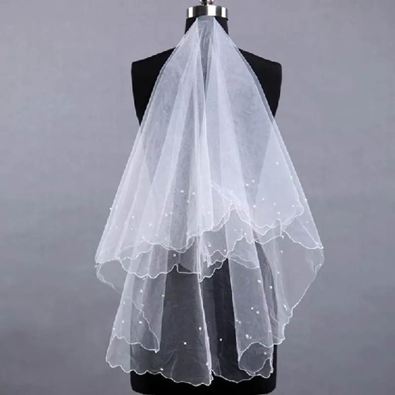 Elegant Wedding Veil Ivory White Bridal Veil Wedding Accessories Voile Mariage Velo Novia Welon Slubny Bride Veil 2024 Sluier