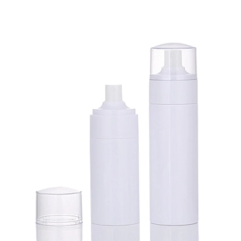 100Ml 120Ml 150Ml 200Ml Lege Ronde Plastic Witte Fles Huisdier Spuiten Flesjes Hervulbare Cosmetische Verpakking Container 15 Stuks