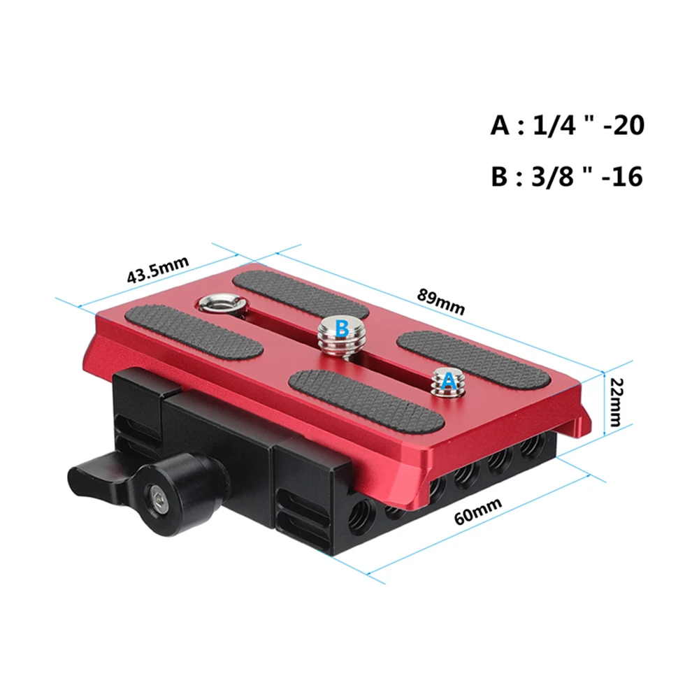 CAMVATE Manfrotto Quick Release Plate + Baseplate Clamp For Manfrotto 577/ 501/ 504/  Tripod Head Mount DSLR Camera Rig