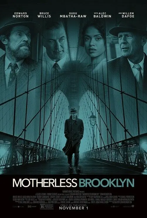 Motherless Brooklyn Edward Norton Movie 9 Film Silk Fabric Wall Poster Art Decor Sticker Bright