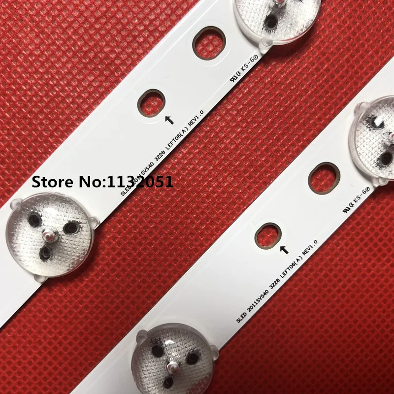 10Pcs Led Backlight UE40EH6030 UA40EH5080R 40-3535LED-60EA-L/R D1GE-400SCA-R3 D1GE-400SCB-R3 2012SVS40 3228 LEFT06/RIGHT06