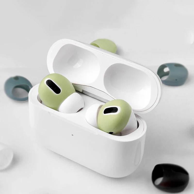 Cushions Ear Pads Caps Earphones Case Earpads Eartips Cover Wireless Bluetooth Silicone for Iphone Airpods Pro Trig Rain