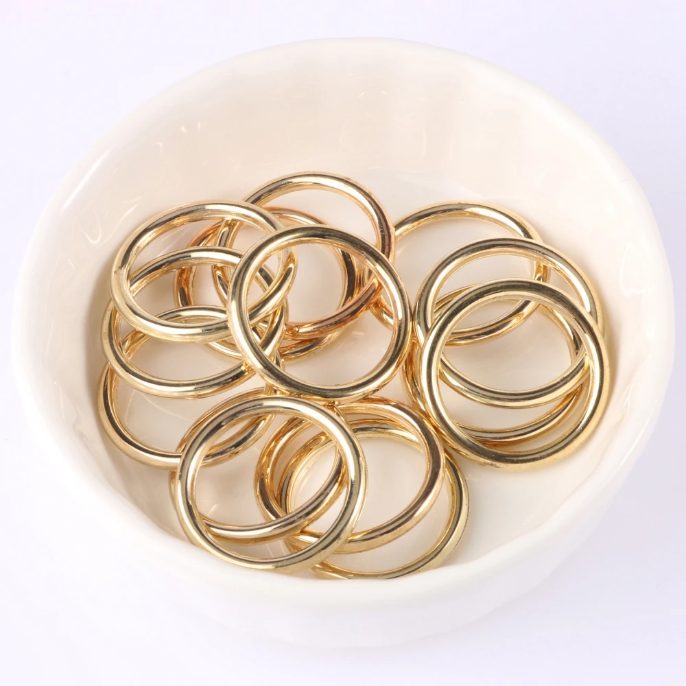 100pcs/lot 18mm CCB Closed Jump Rings Round Circle Loop Rings Supplies for Jewelry Making Handmade DIY Accessories Connectors